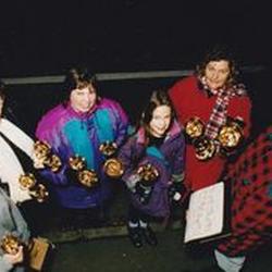 The handbell ringers around the year 2000